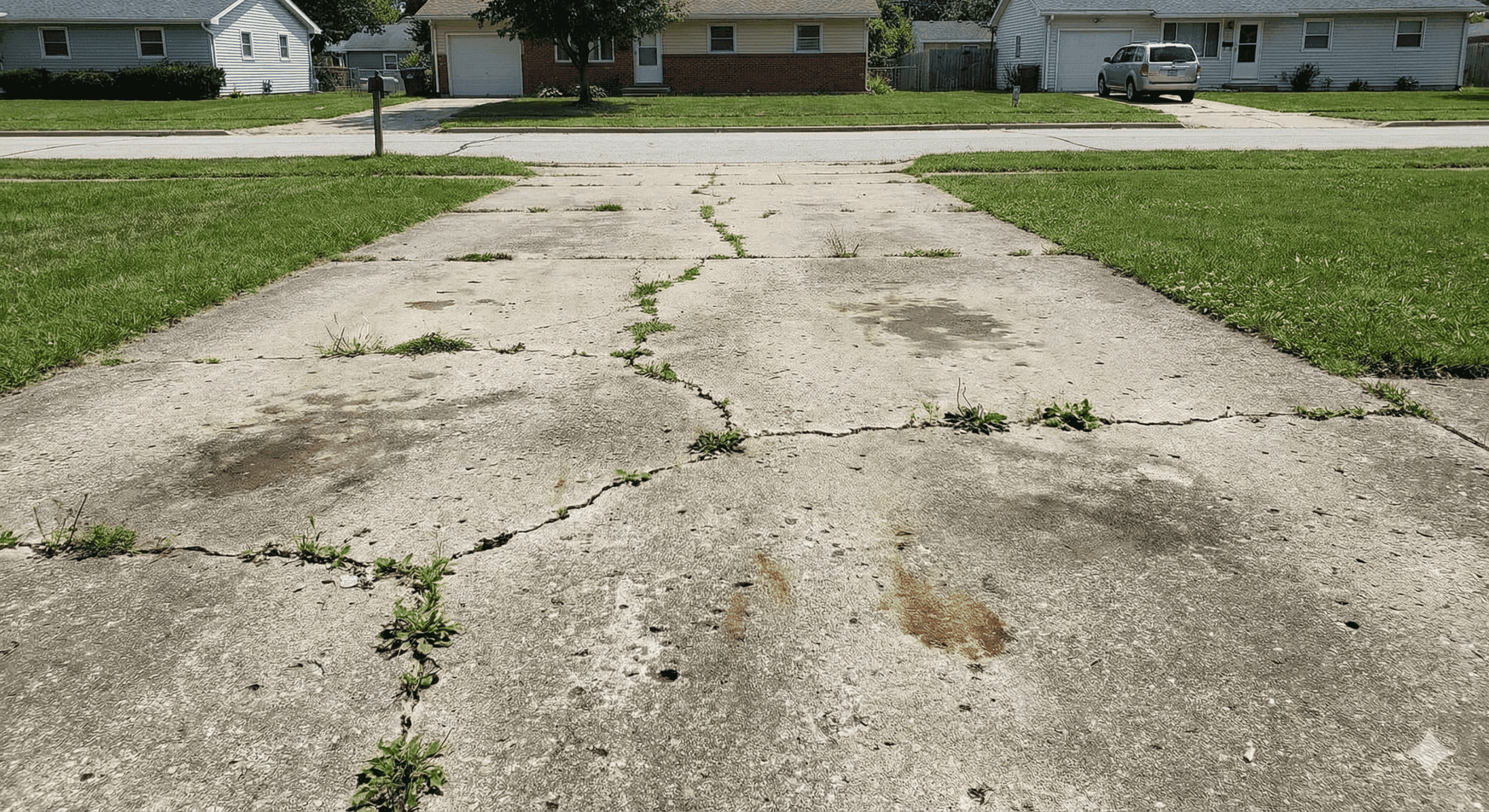 Concrete surface before restoration in Brantford ON